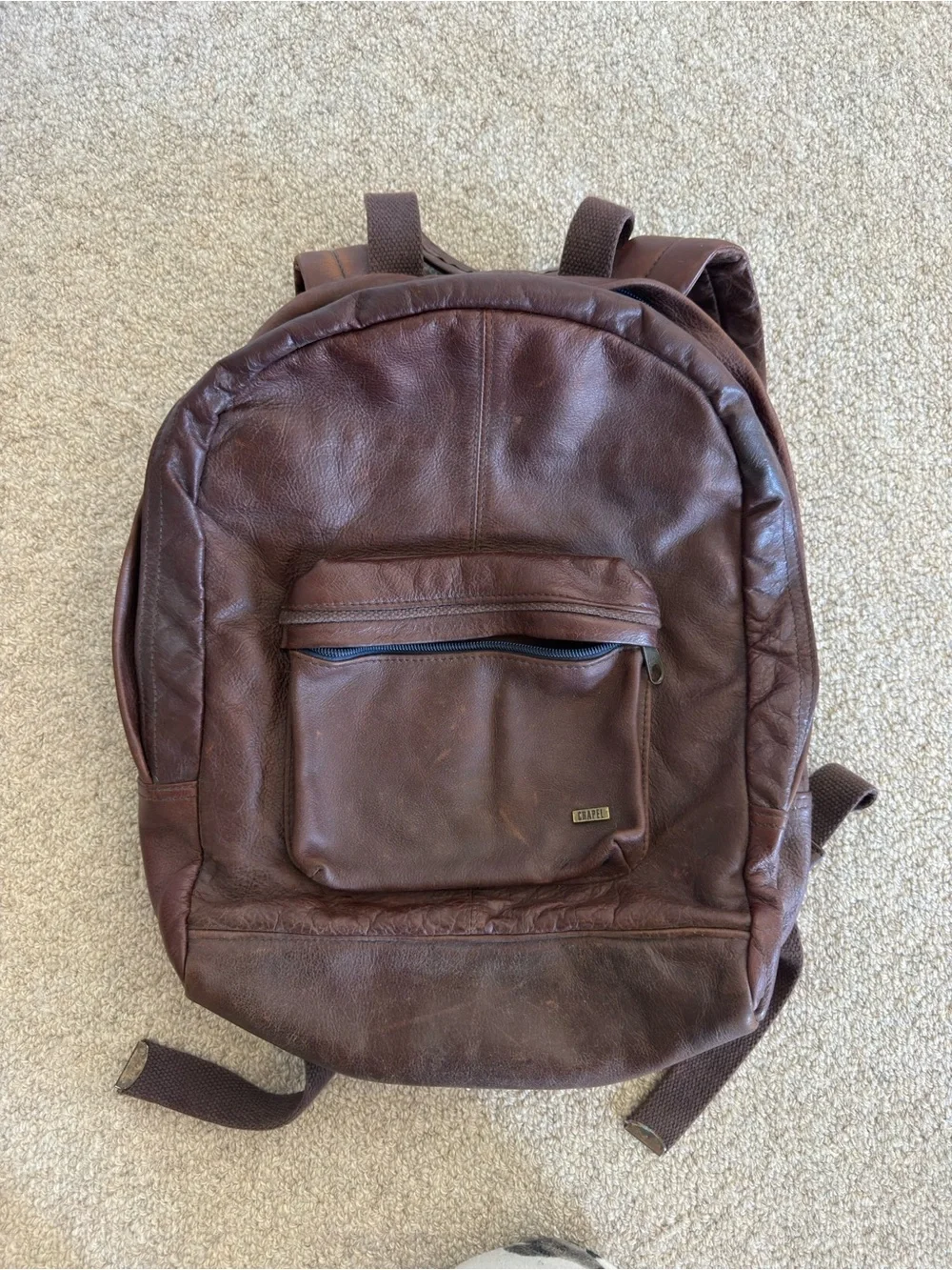 Chapel handmade leather backpack